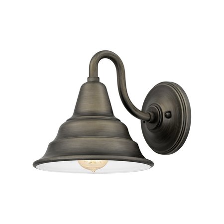 QUOIZEL Carmel 1-Light Burnished Bronze Outdoor Wall Lantern CML8409BBR